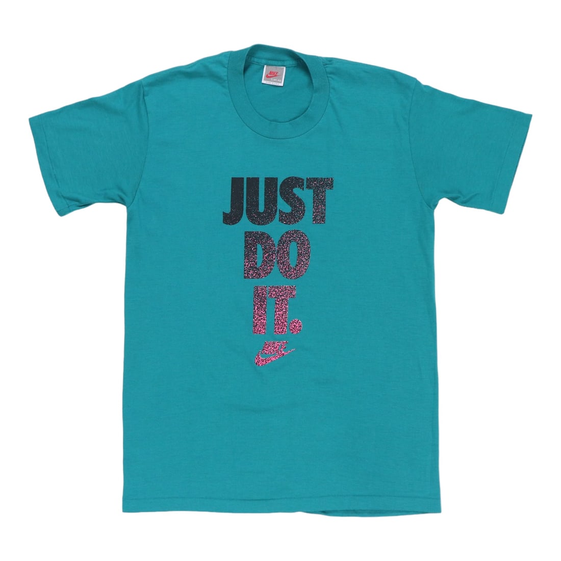 Vintage 1990s Blue Nike Just Do It Poly Cotton T Shirt Large: Vintage 1990s Blue Nike Just Do It Poly Cotton T Shirt Large This is an original vintage Nike Just Do It shirt from the 1990s. The shirt features a classic blue color and is crafted from a comfortable