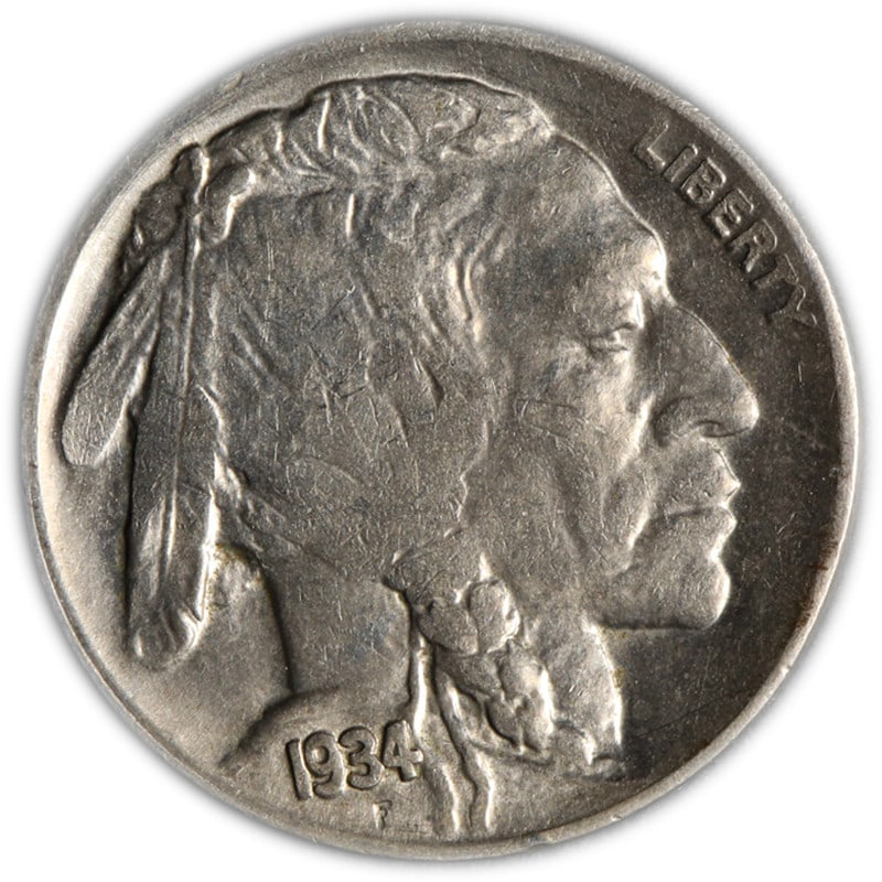 1934-D Buffalo Nickel Circulated American Coin (1 of 2)