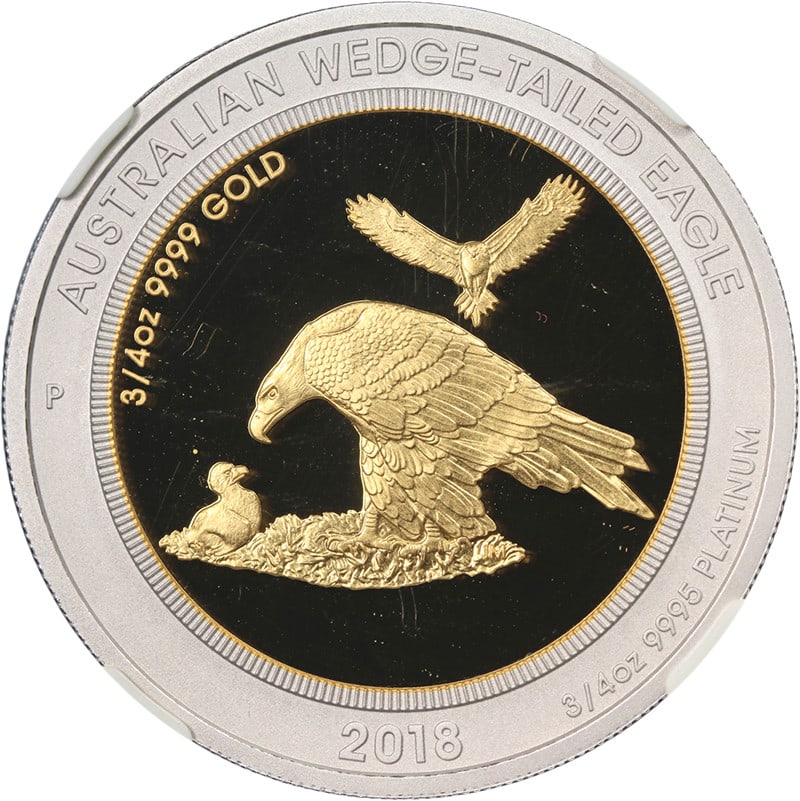 NGC PF70 UCAM 2018 Australia $150 Wedge-Tailed Eagle Bi-Metal Coin (1 of 4)