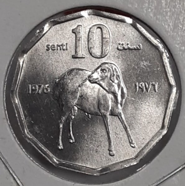 Roll of 50 1976 Aluminum 10 Senti FAO Coins KM25 Somalia (1 of 3)