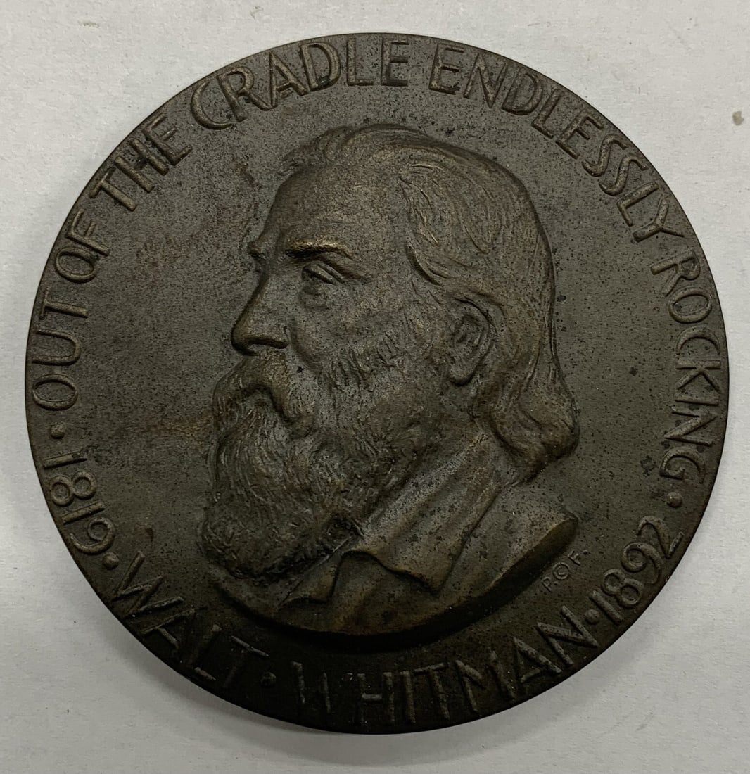 Walt Whitman Bronze Medal 54th Edition by Society of Medalists 3 Inch 4 Ounce: Walt Whitman Bronze Medal 54th Edition by Society of Medalists 3 Inch 4 Ounce This is a Society of Medalists Walt Whitman Medal, 54th issue. The medal is composed of bronze and was produced in the Uni