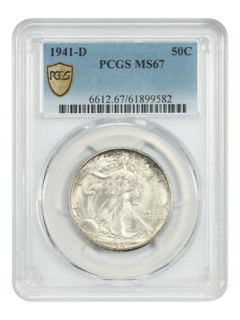 PCGS MS67 1941-D Walking Liberty 50C Half Dollar (1 of 5)