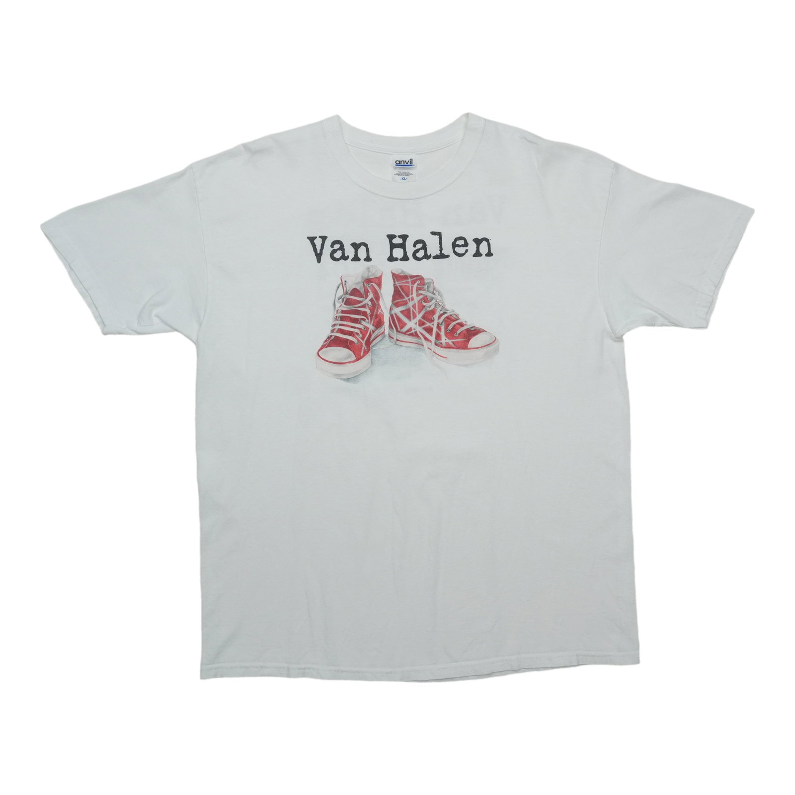 Van Halen 2004 White Cotton Tour Tee XL: Van Halen 2004 White Cotton Tour Tee XL This is an original vintage 2004 Van Halen tour shirt, not a modern reproduction. The shirt is made from 100% cotton and comes in white. It is in excellent cond