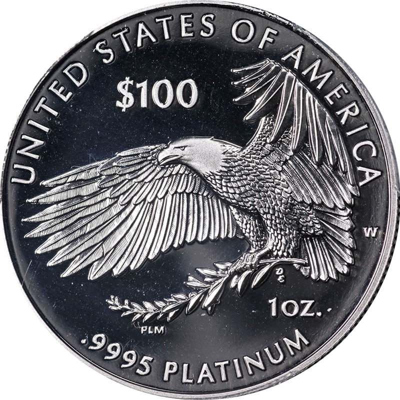 2019-W Platinum American Eagle $100 PCGS PR70 DCAM First Strike Coin: 2019-W Platinum American Eagle $100 PCGS PR70 DCAM First Strike Coin This stunning 2019-W Platinum American Eagle $100 coin is a collector's dream, graded as PCGS PR70 DCAM, ensuring its perfect condi