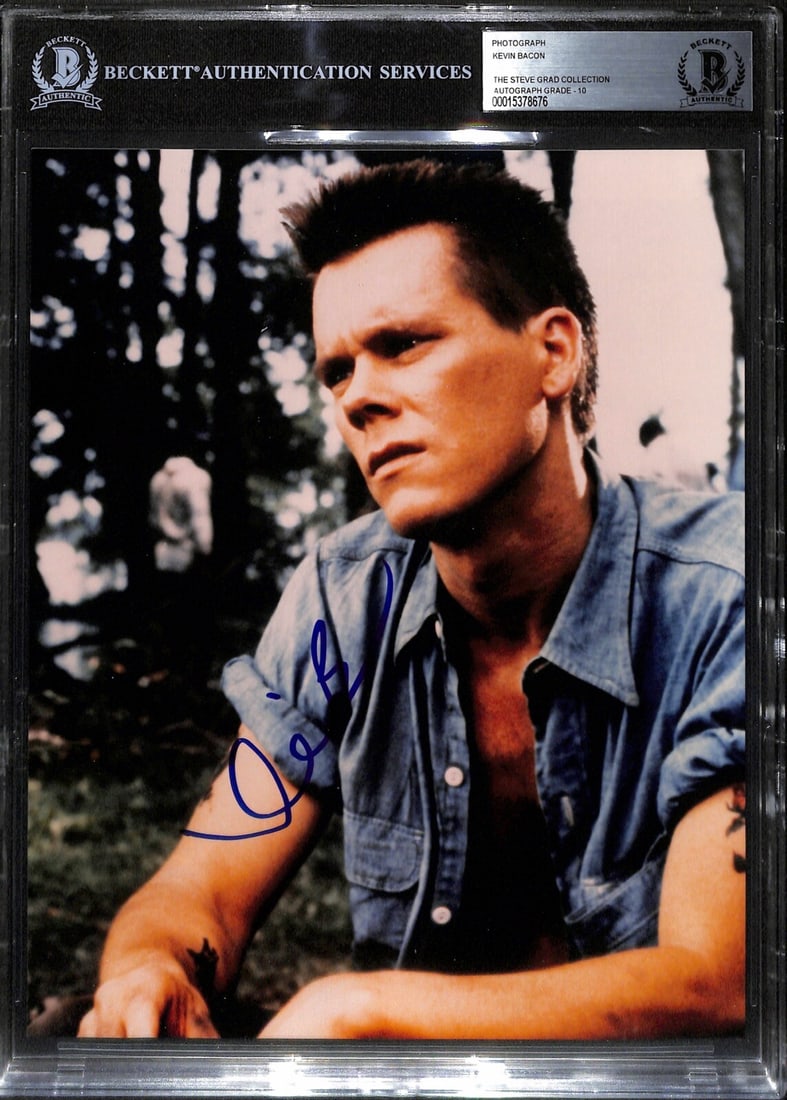 Autographed Kevin Bacon 8x10 JFK Photo Beckett Authenticated Grade 10 (1 of 1)