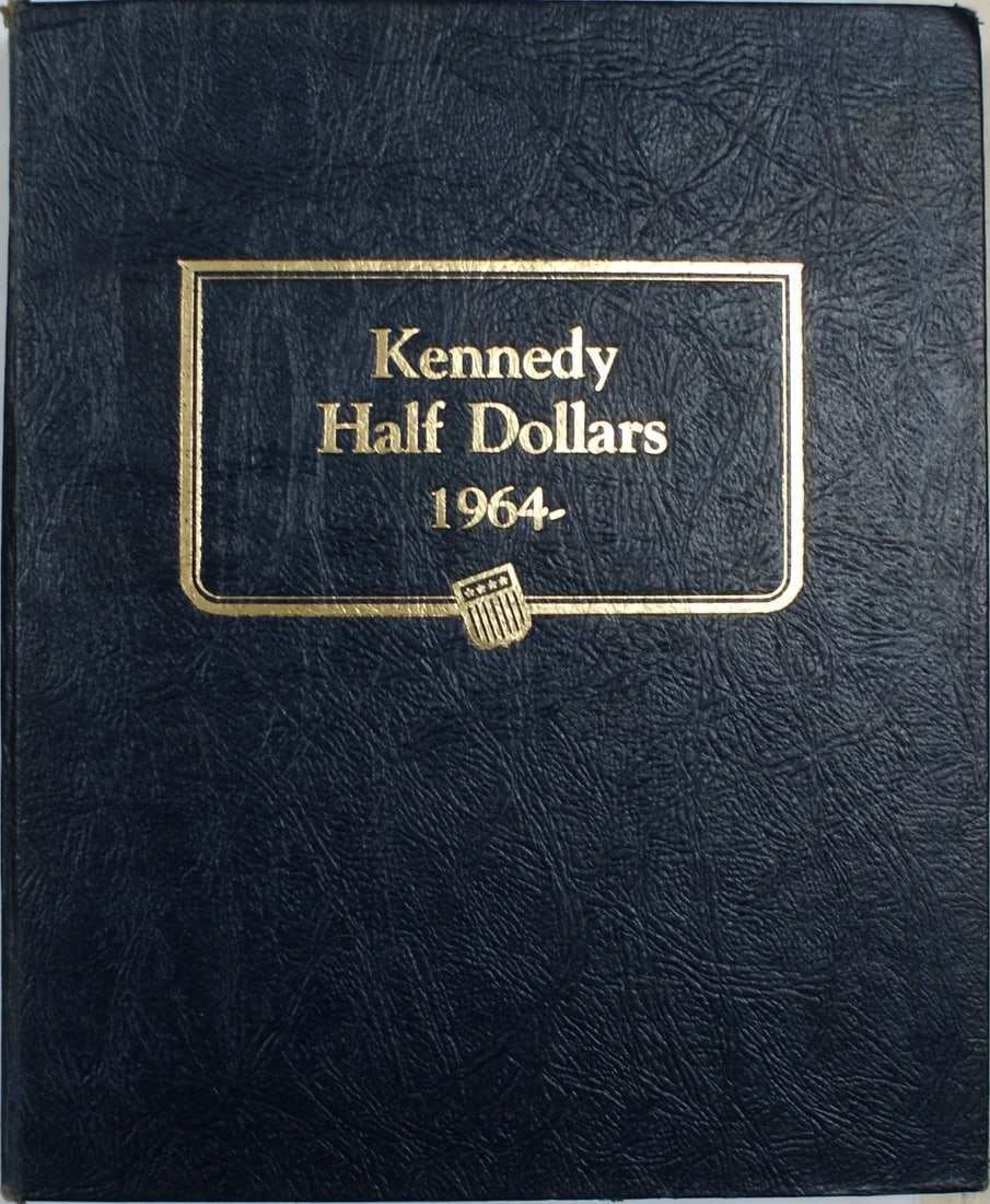 Complete Kennedy Half Dollar Set 1964-2001 in Whitman Classic Album #9127: Complete Kennedy Half Dollar Set 1964-2001 in Whitman Classic Album #9127 This complete Kennedy Half Dollar coin collection set includes one coin from each mint for the years 1964 through 2001, housed
