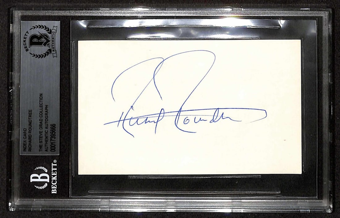Richard Roundtree Signed Shaft 3x5 Index Card Beckett Authenticated (1 of 1)