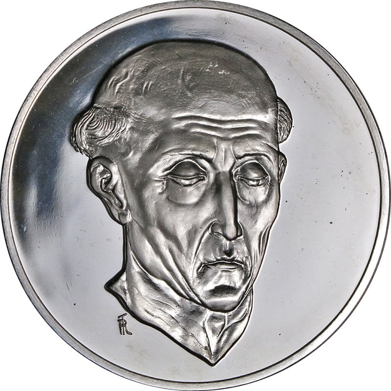 1972 Sterling Silver Treasures of the Louvre Coin Saint .925 Fine: 1972 Sterling Silver Treasures of the Louvre Coin Saint .925 Fine Explore the artistic beauty of the "Treasures of the Louvre" series with this stunning Sterling Silver coin featuring the Head of a Sa