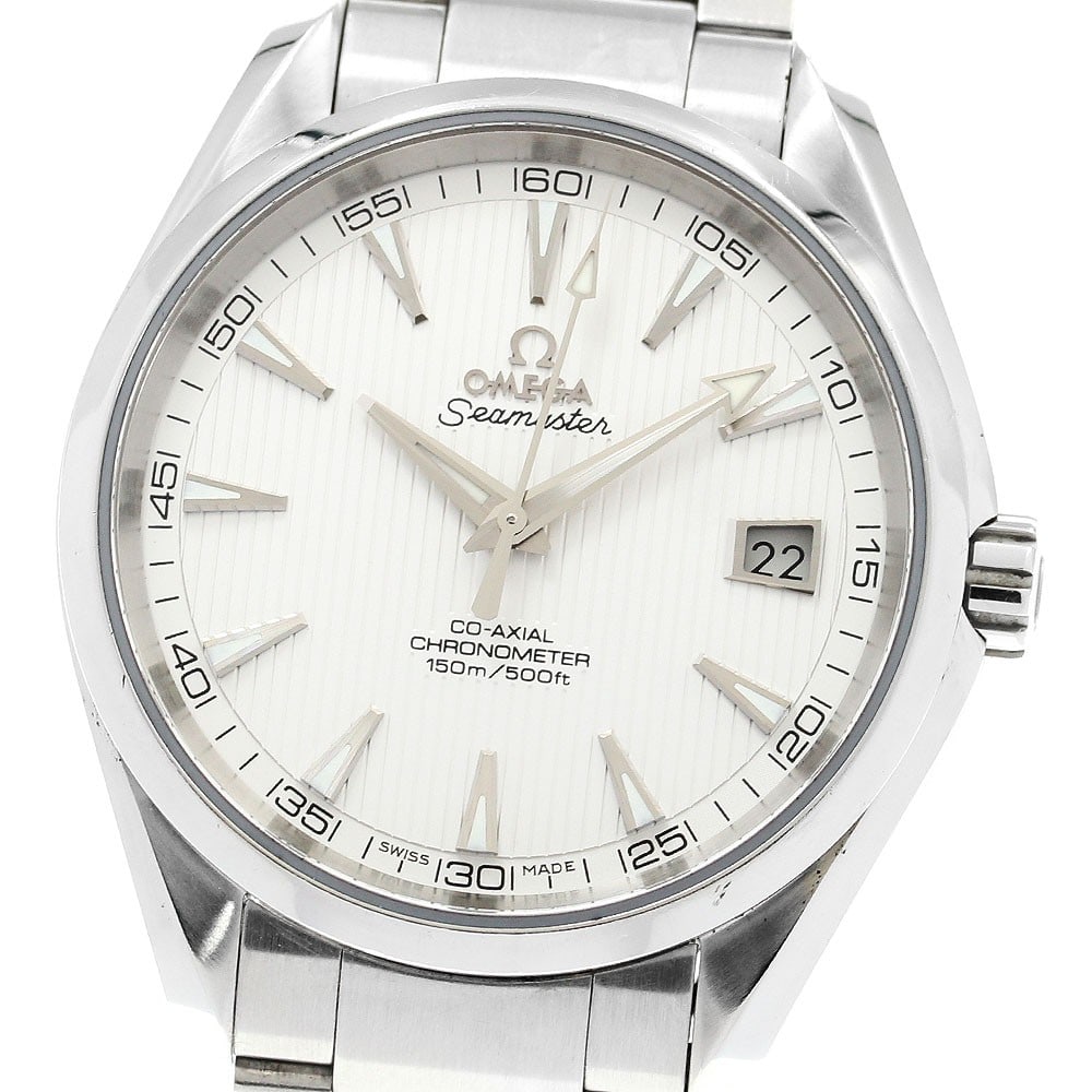 OMEGA Seamaster Aqua Terra 150M Men's Automatic Date Watch 231.10.42.21.02.001: OMEGA Seamaster Aqua Terra 150M Men's Automatic Date Watch 231.10.42.21.02.001 Pre-owned Omega Seamaster Aqua Terra 150M Date Co-Axial men's wristwatch, reference 231.10.42.21.02.001. It features a si