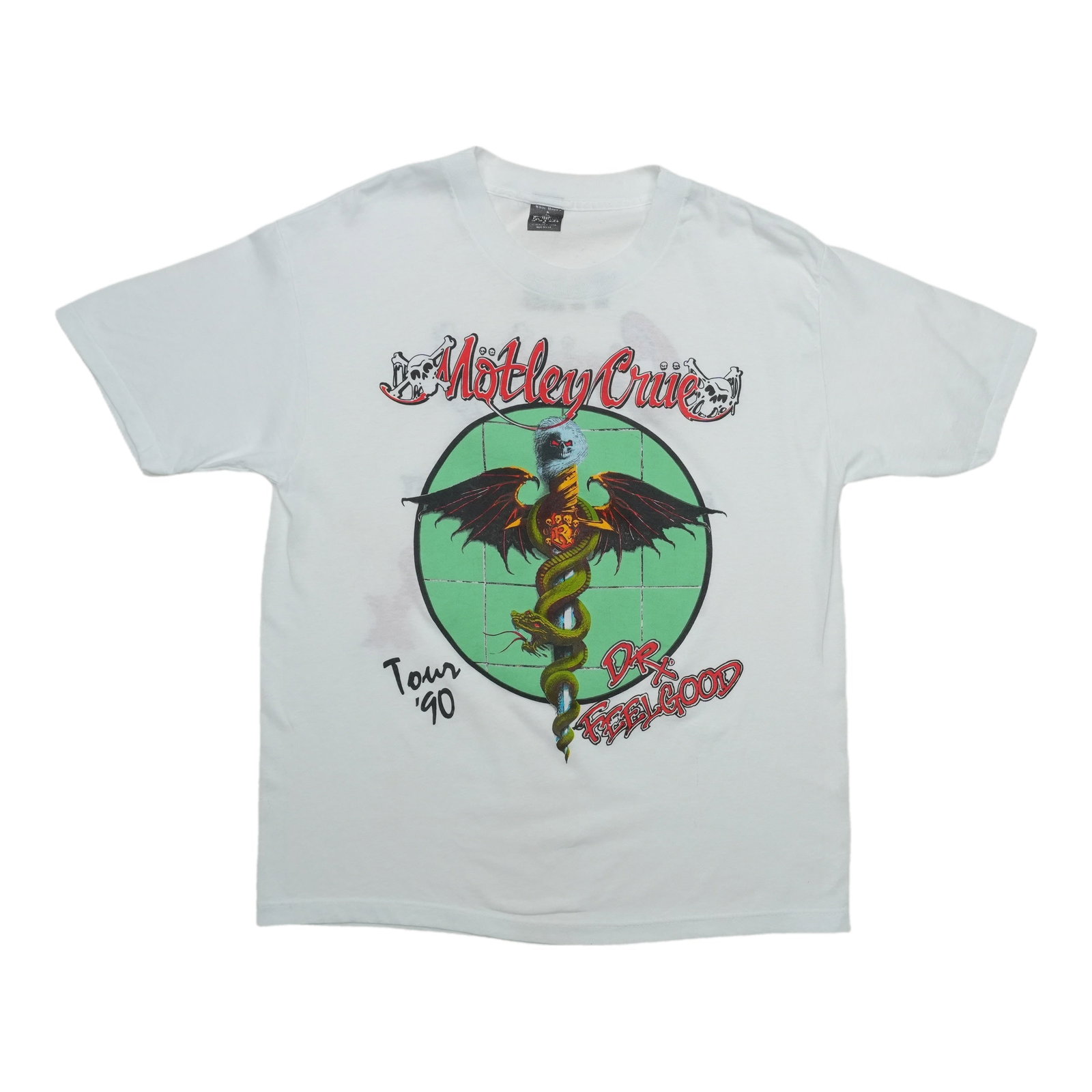 Vintage 1990 Motley Crue Dr Feelgood concert tee XL: Vintage 1990 Motley Crue Dr Feelgood concert tee XL This is an original vintage 1990 Motley Crue Dr. Feelgood Tour shirt, not a modern reproduction. The shirt is in excellent condition with no holes, 