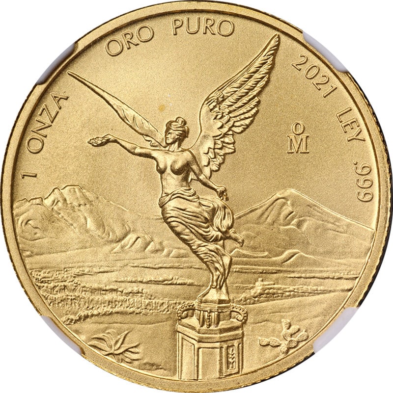 2021 Mexico 1 Onza Gold Libertad NGC MS70 Early Releases: 2021 Mexico 1 Onza Gold Libertad NGC MS70 Early Releases This is a 2021 Mo Mexico 1 Onza Gold Libertad coin, graded MS70 by NGC as part of the Early Releases. The coin is uncirculated and features sup