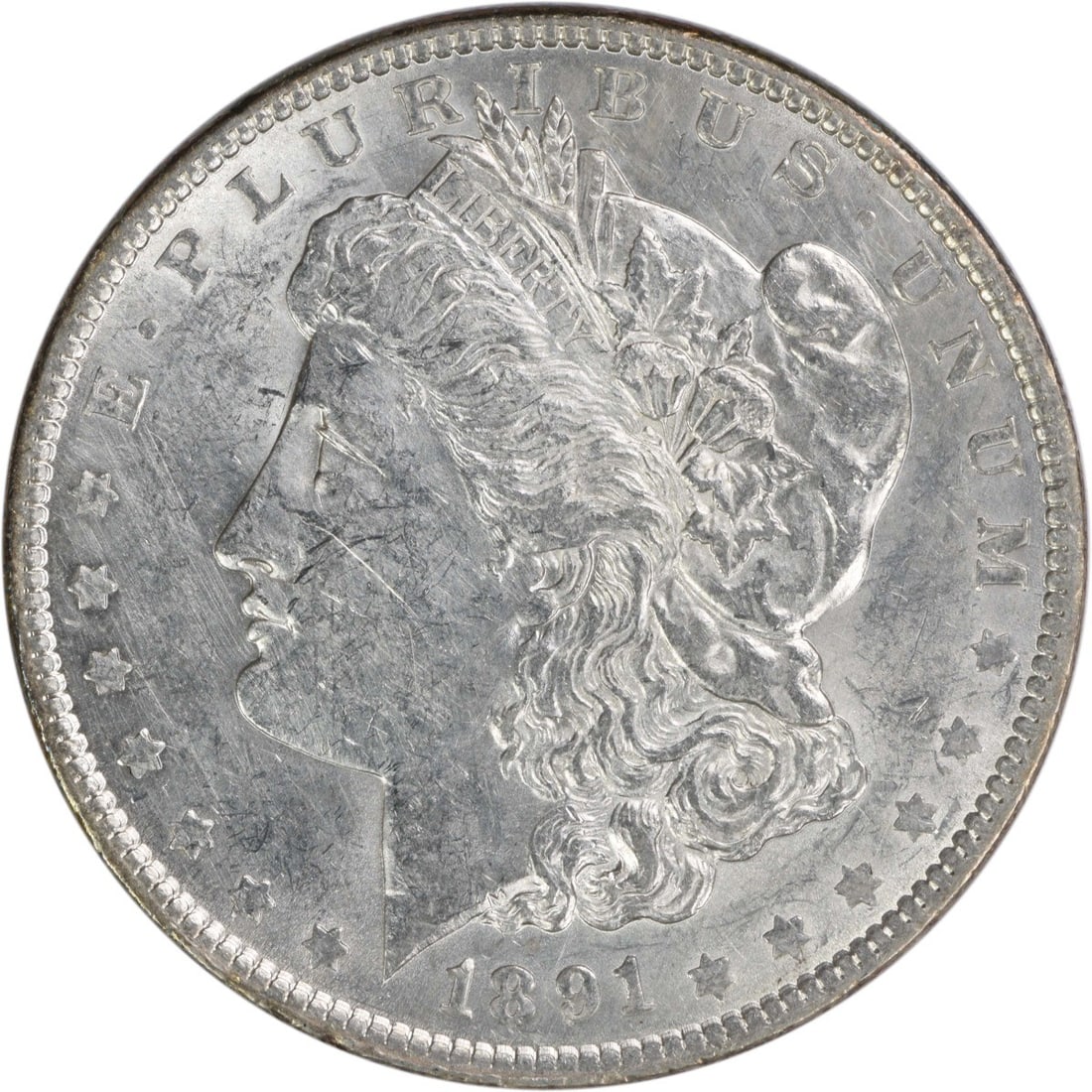 1891 Morgan Dollar Philadelphia AU 90 Percent Silver Uncertified (1 of 2)