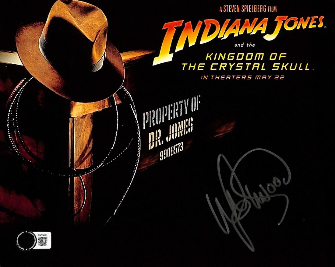 8x10 Indiana Jones Crystal Skull photo signed by Wade Eastwood BAS (1 of 1)