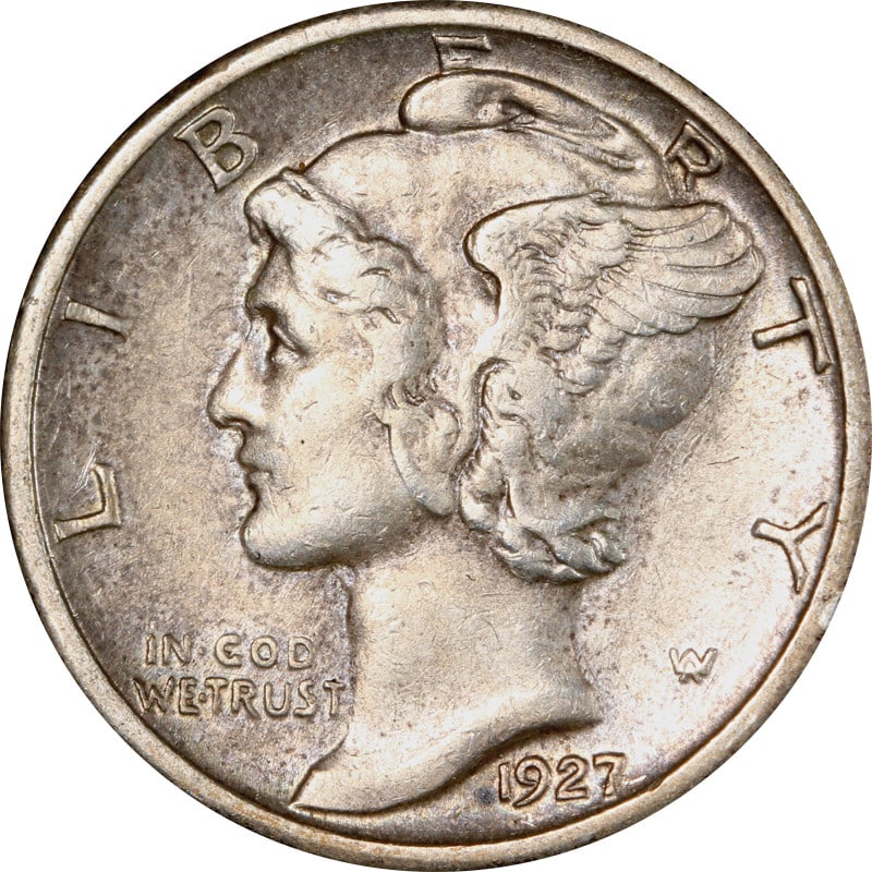 1927-S Silver Mercury Dime (1 of 2)