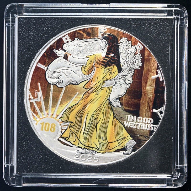 2025 Silver American Eagle Cleopatra Treasures of Ancient Egypt 799pcs: 2025 Silver American Eagle Cleopatra Treasures of Ancient Egypt 799pcs Enhance your collection with the 2025 Silver American Eagle $1 coin from the Treasures of Ancient Egypt series, featuring Cleopat