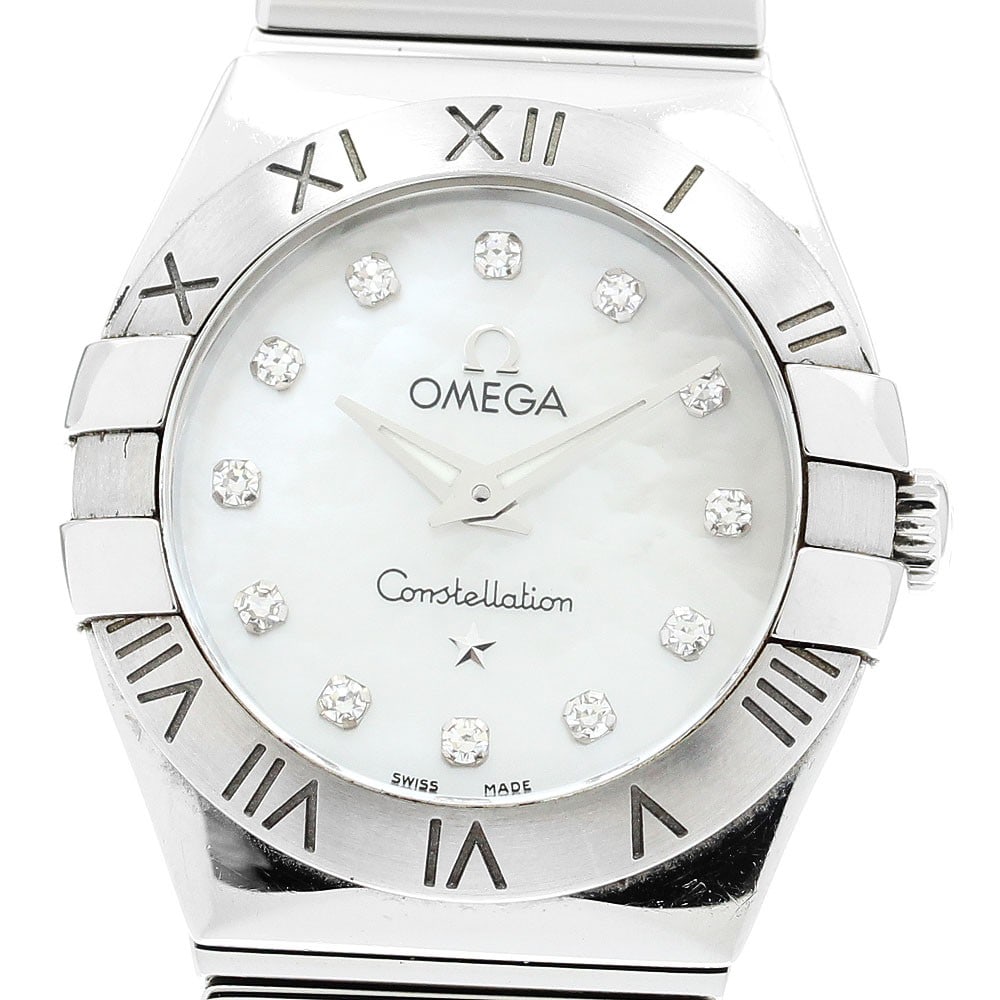 OMEGA Constellation Polished Ladies Quartz Watch 123.10.24.60.55.002: OMEGA Constellation Polished Ladies Quartz Watch 123.10.24.60.55.002 OMEGA Constellation Polished ladies wristwatch, reference 123.10.24.60.55.002, with a stainless steel case and stainless steel brac