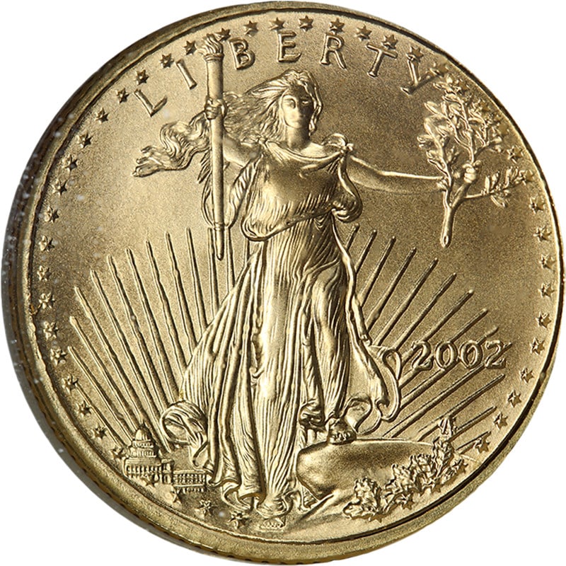 NGC MS70 2002 $5 Gold American Eagle Brown Label: NGC MS70 2002 $5 Gold American Eagle Brown Label 2002 Gold American Eagle $5 graded NGC MS70 with Brown Label. This uncirculated coin is composed of gold and originates from the United States. It is d