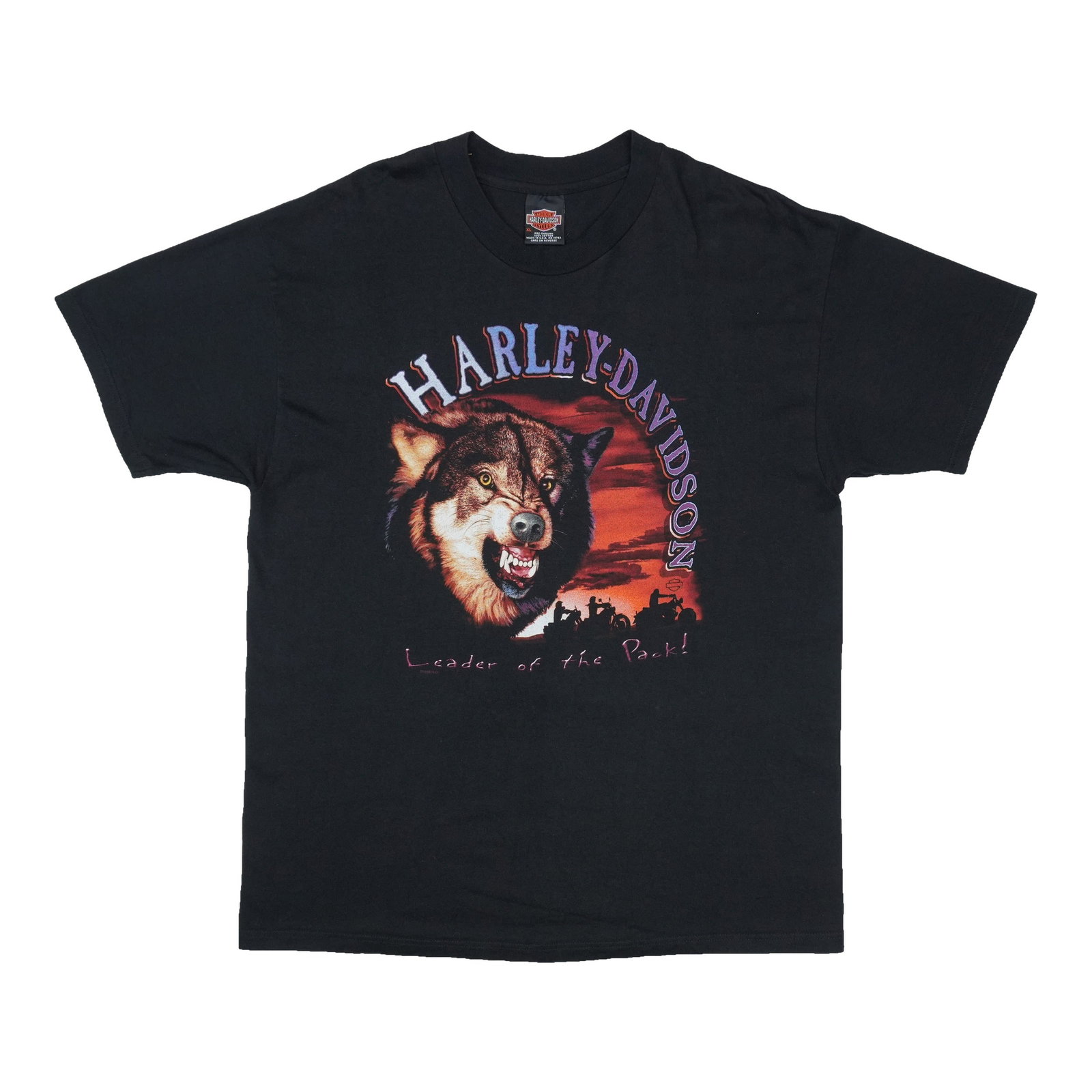 Harley Davidson Leader Of The Pack 1999 Black Cotton XL Shirt: Harley Davidson Leader Of The Pack 1999 Black Cotton XL Shirt Original vintage 1999 Harley Davidson Leader Of The Pack shirt. This is a true vintage shirt, not a modern reproduction. It is in excellen