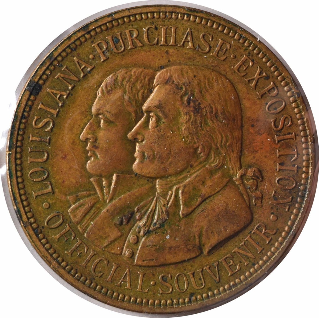 Bronze 1904 Louisiana Purchase Star So Called Dollar Uncertified AU: Bronze 1904 Louisiana Purchase Star So Called Dollar Uncertified AU 1904 Star so-called dollar from the United States in bronze. This pre-owned example is listed as uncertified and identified as item 