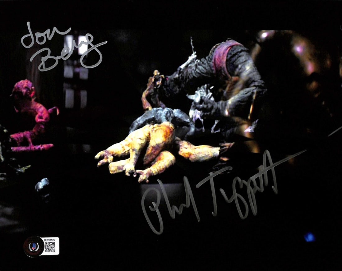 Star Wars 8x10 Autographed Photo Phil Tippett Jon Berg Beckett Certified: Star Wars 8x10 Autographed Photo Phil Tippett Jon Berg Beckett Certified This is an original 8x10 photograph signed by Phil Tippett and Jon Berg, both of whom were producers for the Dejarik Holochess 