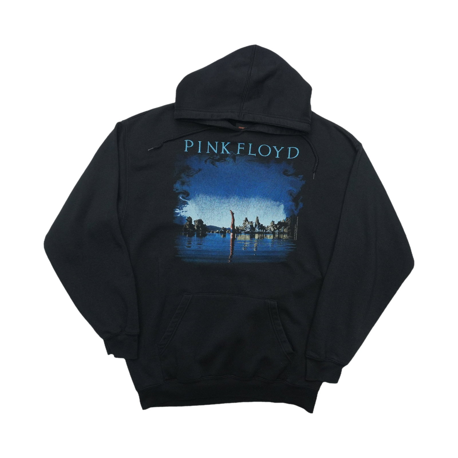 Vintage Pink Floyd Wish You Were Here Black Cotton Blend Hoodie XL: Vintage Pink Floyd Wish You Were Here Black Cotton Blend Hoodie XL This is an original vintage 2001 Pink Floyd "Wish You Were Here" hoodie featuring front and back graphics. The hoodie is made from a 