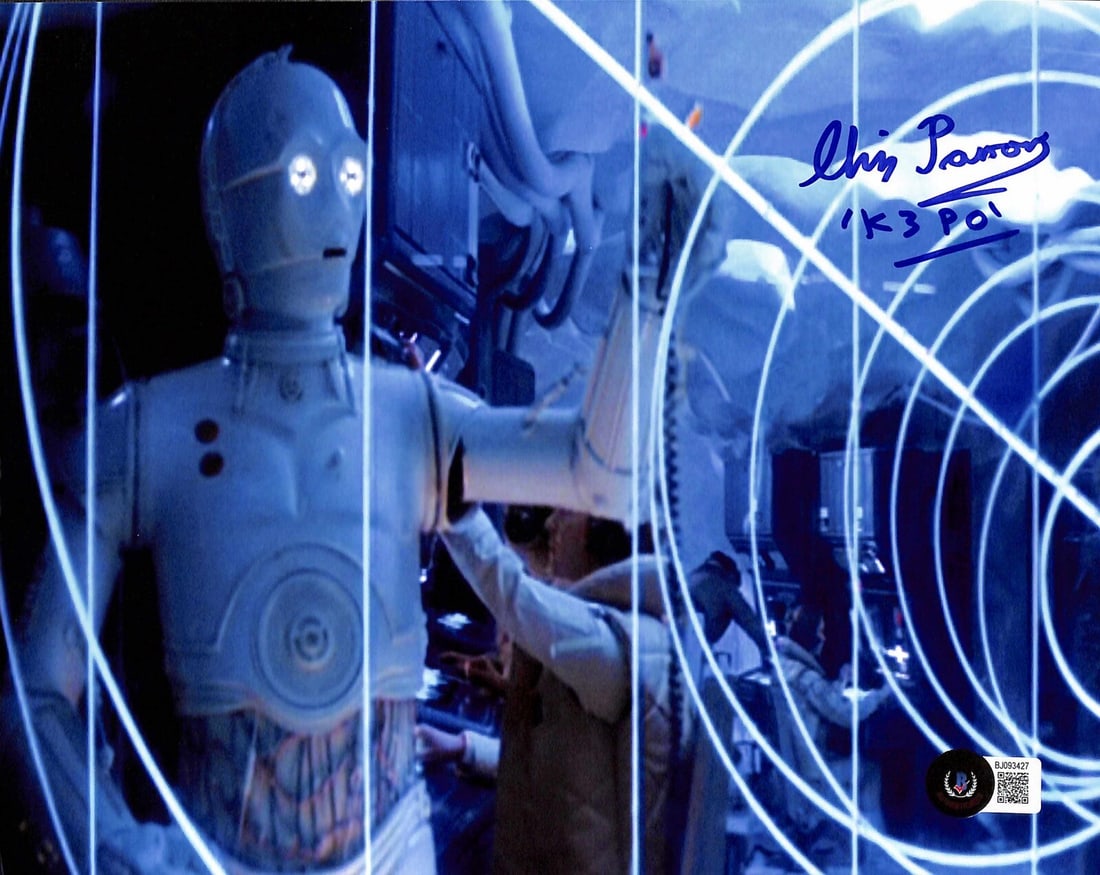Autographed 8x10 Photo Chris Parsons K-3PO Star Wars Empire Beckett BAS (1 of 1)