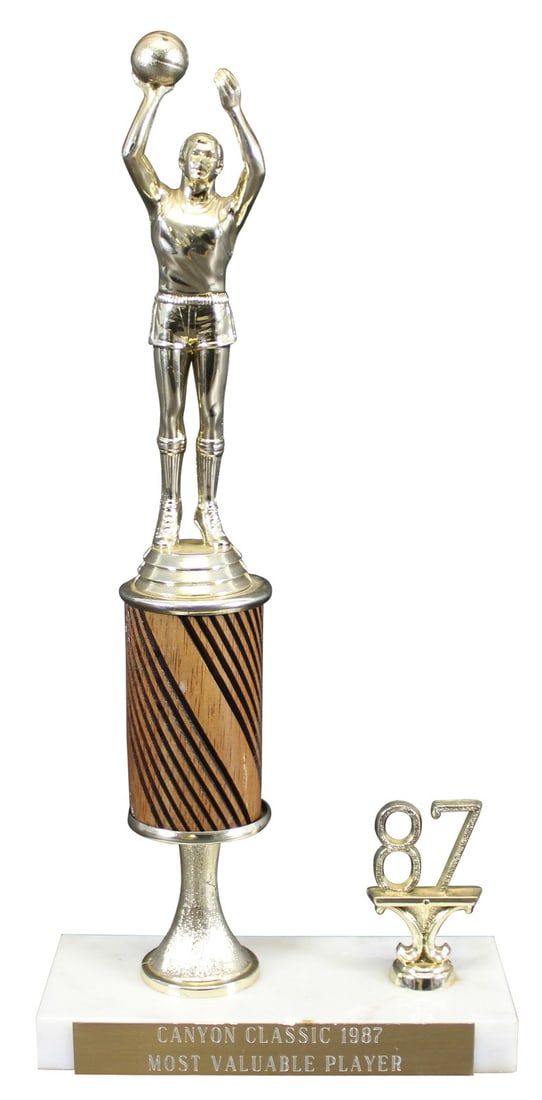 13 Inch 1987 Canyon Classic MVP Trophy Owned by Shaquille O'Neal (1 of 3)