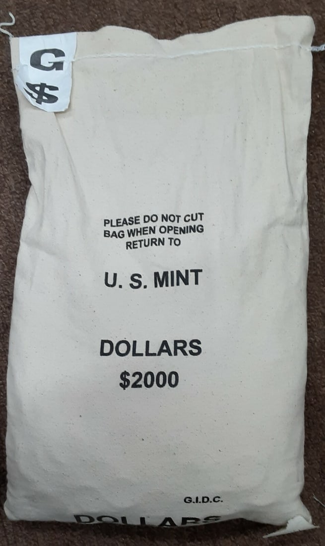 Unopened 2003-P Sacagawea Dollar Coin Bag 2000 Uncirculated Coins $2000 Face Value (1 of 2)