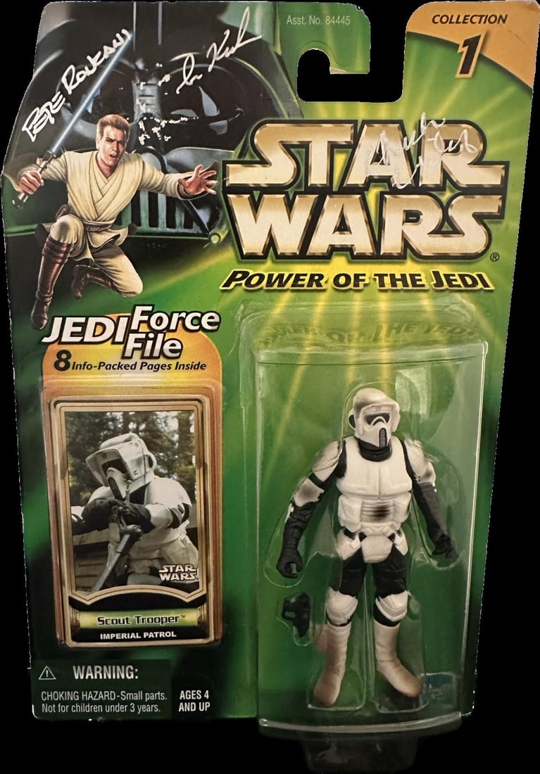 Beckett Authenticated Scout Trooper Star Wars Power of the Jedi Figure (1 of 1)