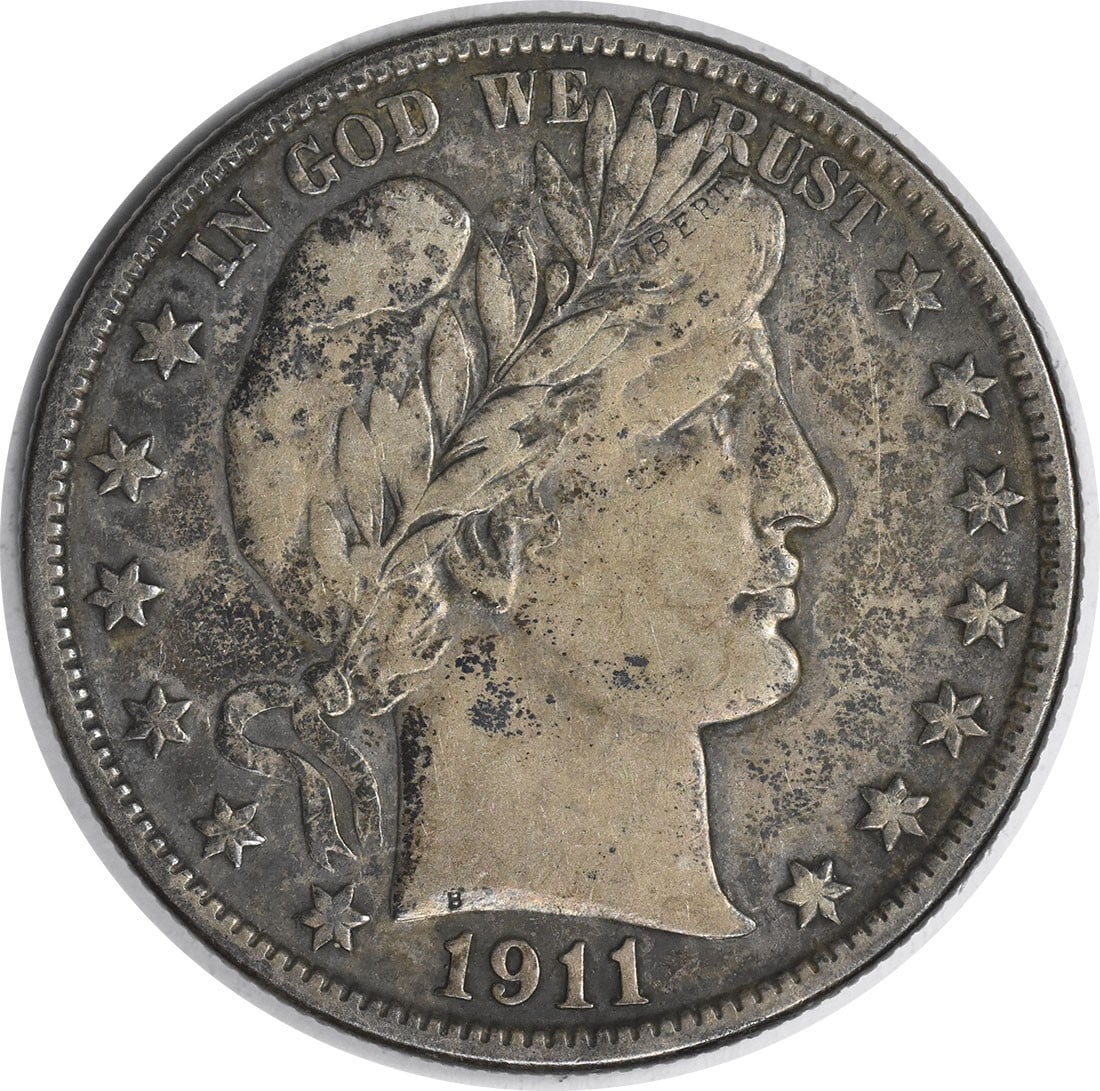 1911 S Barber 50C Silver Half Dollar FS-501 VF Uncertified: 1911 S Barber 50C Silver Half Dollar FS-501 VF Uncertified 1911-S/S Barber Half Dollar, a circulated pre-owned coin in Very Fine (VF) grade. This uncertified United States 50C coin is struck in silver