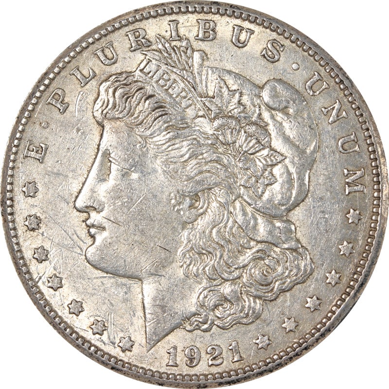 1921 San Francisco Morgan Dollar VAM 1B4b Thornhead Silver Coin: 1921 San Francisco Morgan Dollar VAM 1B4b Thornhead Silver Coin This is a 1921-S Morgan Silver Dollar featuring the VAM 1B4b, Thornhead variety. The coin is circulated and composed of 90% silver. Mint