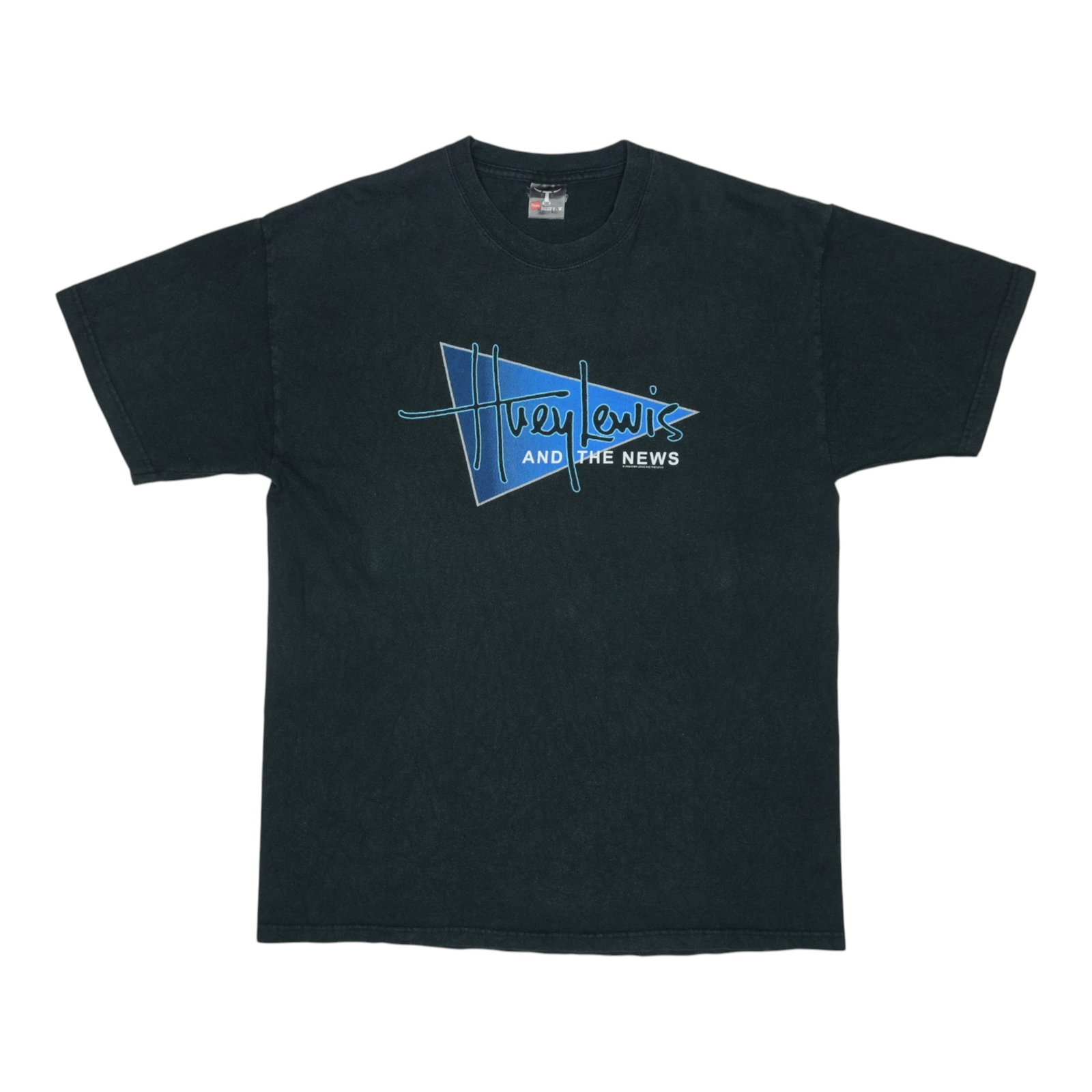 Vintage 2006 Huey Lewis and The News Black Cotton Large Shirt: Vintage 2006 Huey Lewis and The News Black Cotton Large Shirt This is an original vintage 2006 Huey Lewis and The News shirt, not a modern reproduction. The shirt features no back graphics and is made