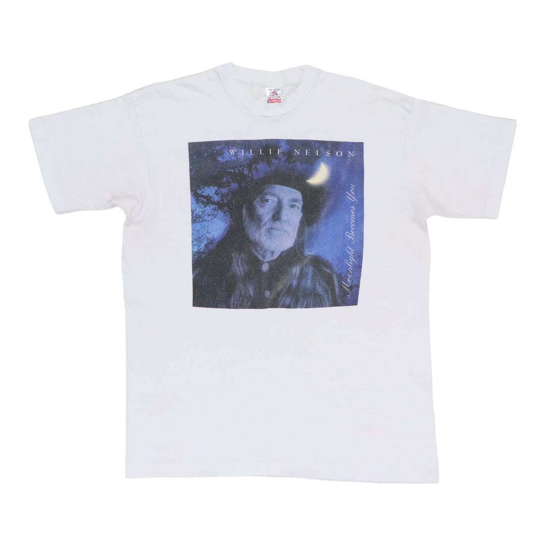 Vintage 1994 Willie Nelson Tour T-Shirt Moonlight Becomes You Concert Cotton XL (1 of 6)