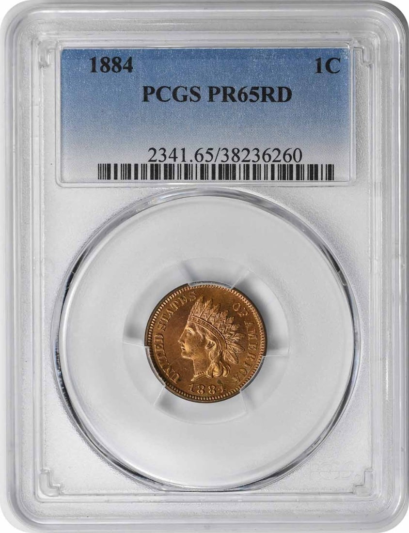 1884 Proof Indian Head Cent PCGS PR65RD (1 of 4)