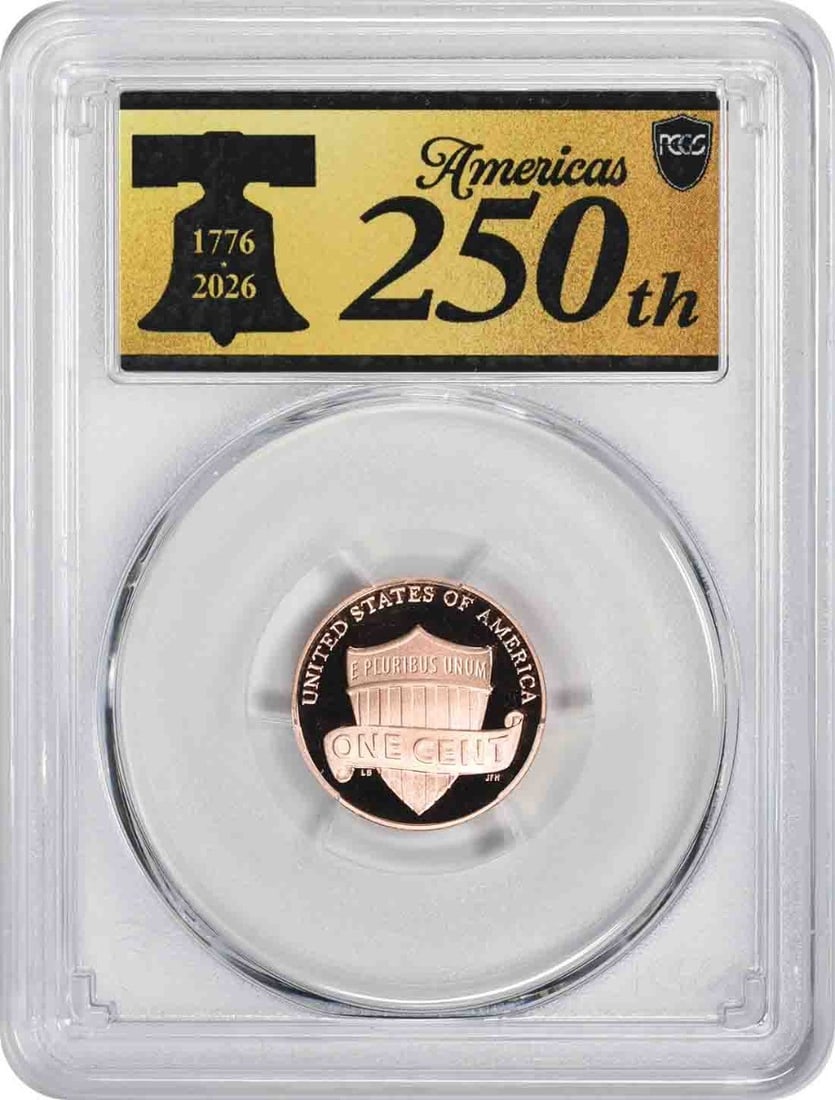 PCGS PR69RD DCAM 2026-S Lincoln Shield Cent First Strike Anniversary Label (1 of 2)