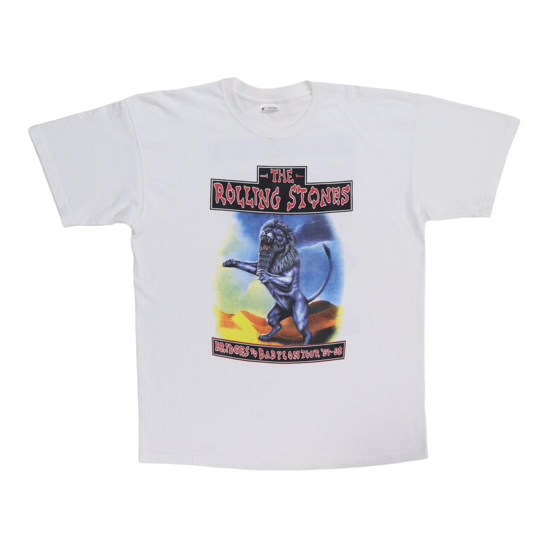 Vintage 1997 Rolling Stones Bridges To Babylon Concert Tour T-Shirt White XL (1 of 5)