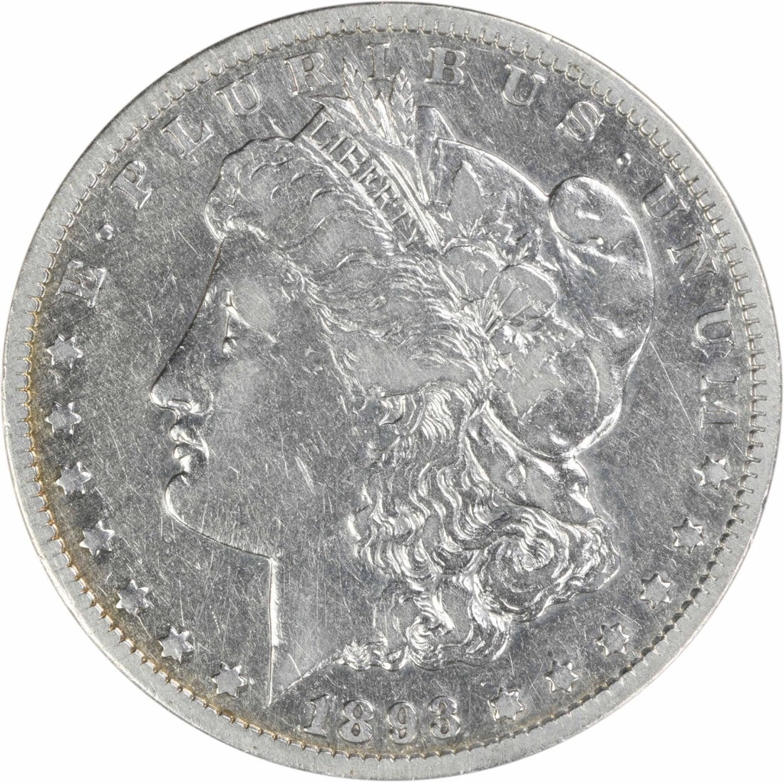 Carson City 1893 Morgan Dollar 90 Percent Silver VF Grade Uncertified: Carson City 1893 Morgan Dollar 90 Percent Silver VF Grade Uncertified This 1893-CC Morgan Silver Dollar is a pre-owned, circulated coin graded VF (Very Fine). Struck at the Carson City Mint, it featur