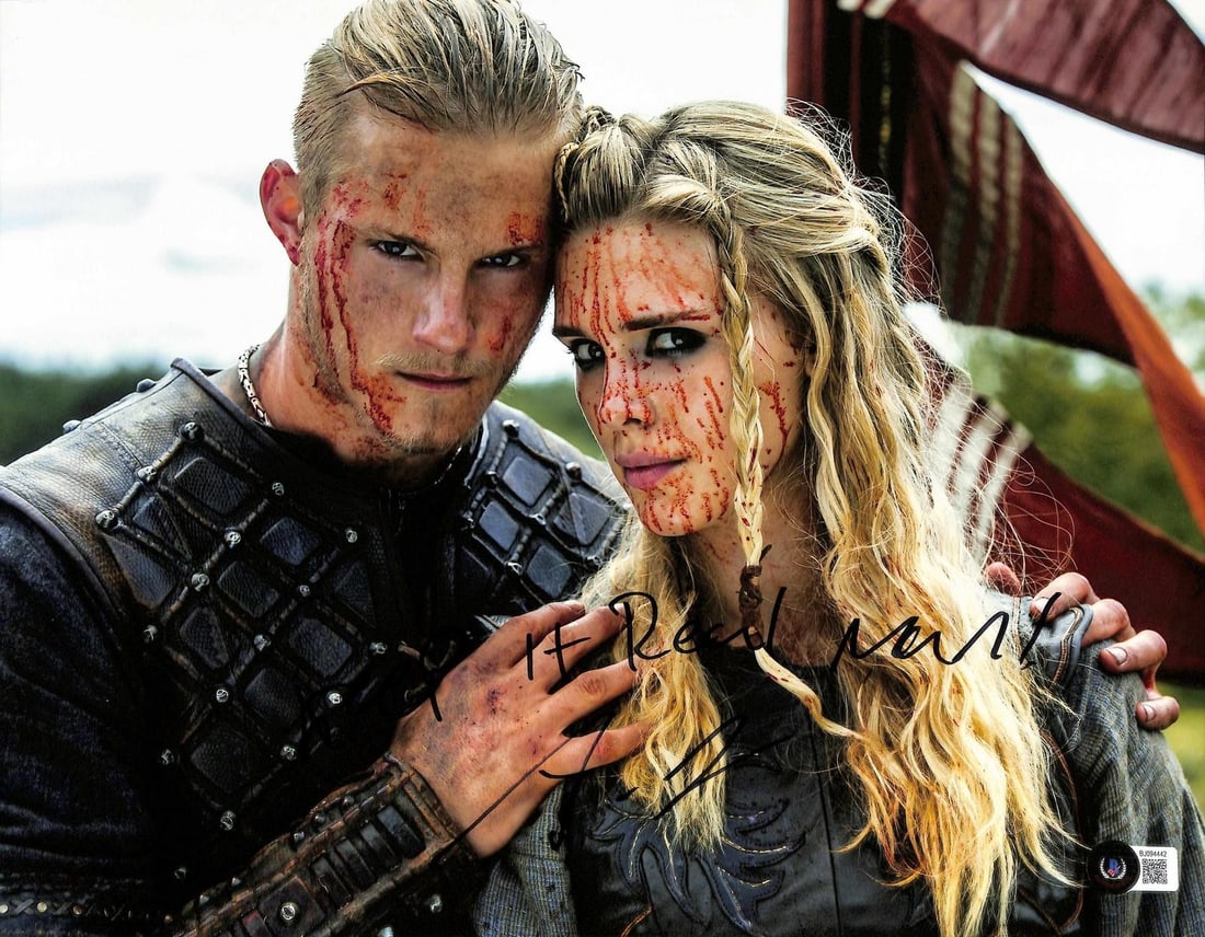 Beckett Authenticated Alexander Ludwig Vikings 11x14 Signed Photo Inscribed: Beckett Authenticated Alexander Ludwig Vikings 11x14 Signed Photo Inscribed This 11x14 photograph from the television series Vikings is personally hand-signed and inscribed with the message "Keep it r