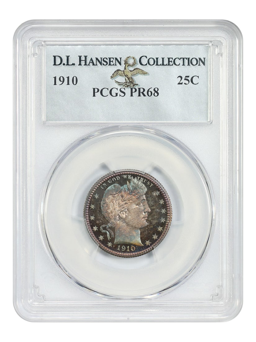 Barber Quarter 1910 25C PR68 PCGS Philadelphia (1 of 6)