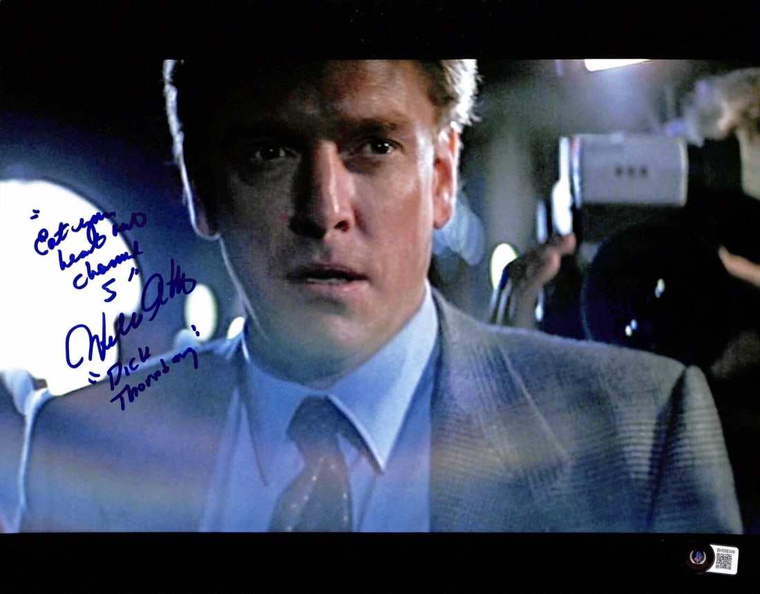 William Atherton Autographed Die Hard 11x14 Photo Beckett Inscribed: William Atherton Autographed Die Hard 11x14 Photo Beckett Inscribed This is an original 11x14 photograph signed and inscribed by actor William Atherton, who portrayed Richard Thornburg in the movie Di