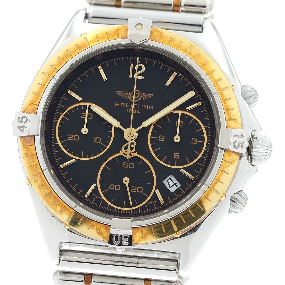 Breitling Chronomat 36 Womens Quartz Watch Ref 80350 Date: Breitling Chronomat 36 Womens Quartz Watch Ref 80350 Date Pre-owned Breitling Chronomat 36 ladies wristwatch with a quartz movement, date display, chronograph, and small seconds. This watch-only offer