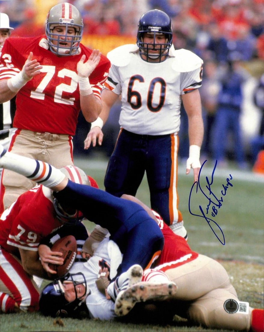 Beckett Authenticated Steve Fuller 11x14 Bears Action Photo Signed: Beckett Authenticated Steve Fuller 11x14 Bears Action Photo Signed This 11x14 action photograph features former Chicago Bears quarterback Steve Fuller in a game against the San Francisco 49ers. The ph