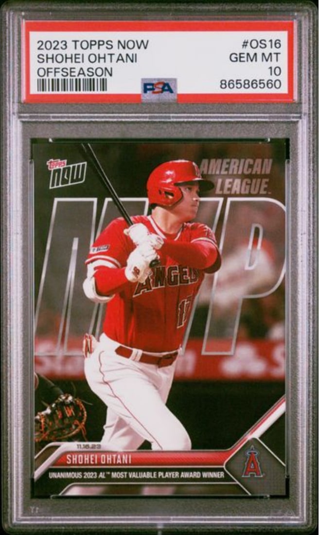 2023 Topps Now Shohei Ohtani #OS16 PSA 10 Graded Baseball Card (1 of 2)