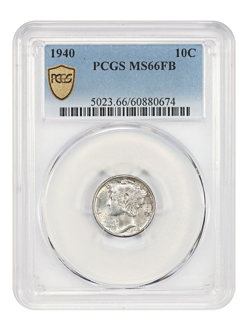 PCGS MS66FB 1940 Mercury Dime 10C Philadelphia (1 of 4)