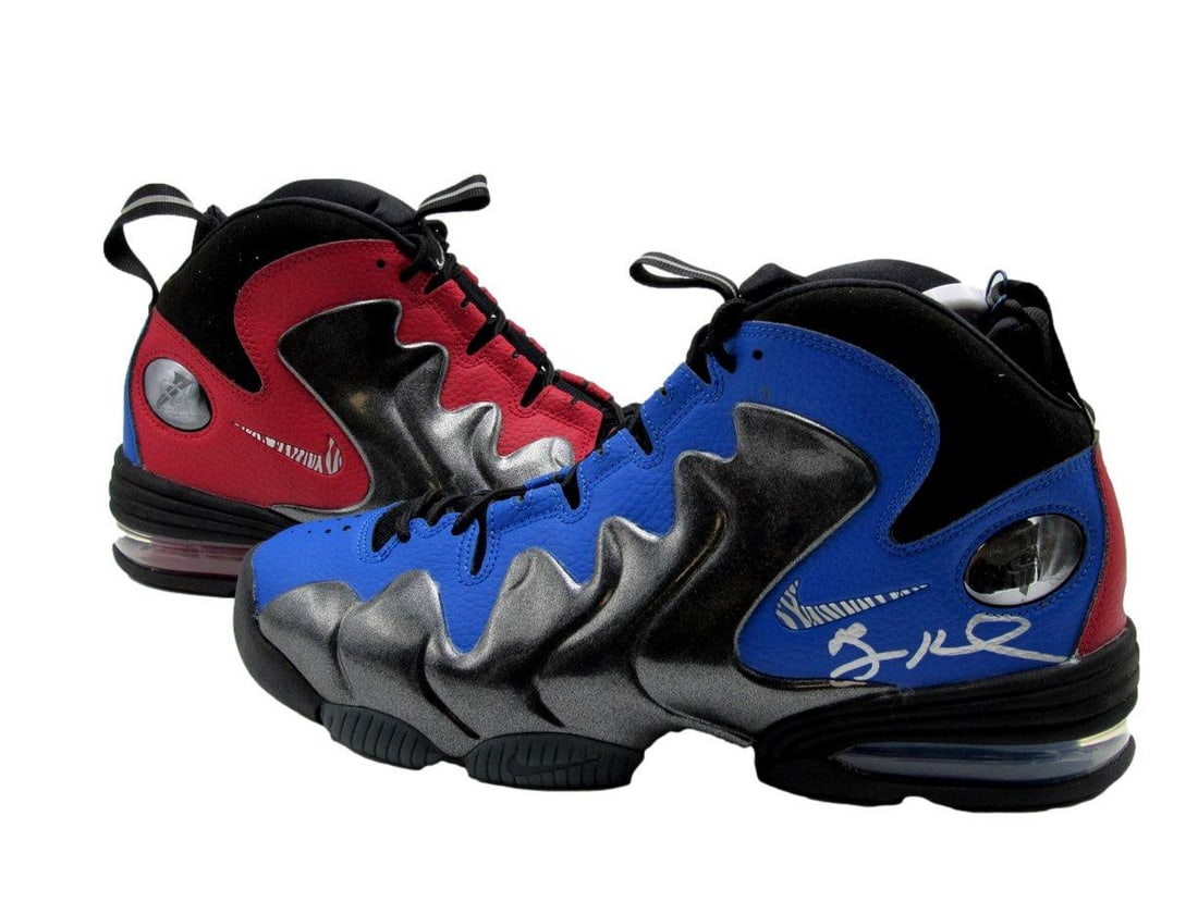 Autographed Nike Air Penny 3 QS 'Do It For Dez' Blue Red Men's Sneakers PSA/DNA: Autographed Nike Air Penny 3 QS 'Do It For Dez' Blue Red Men's Sneakers PSA/DNA Offered is a pair of Autographed Nike Air Penny 3 QS 'Do It For Dez' sneakers in a striking Blue and Red colorway. These