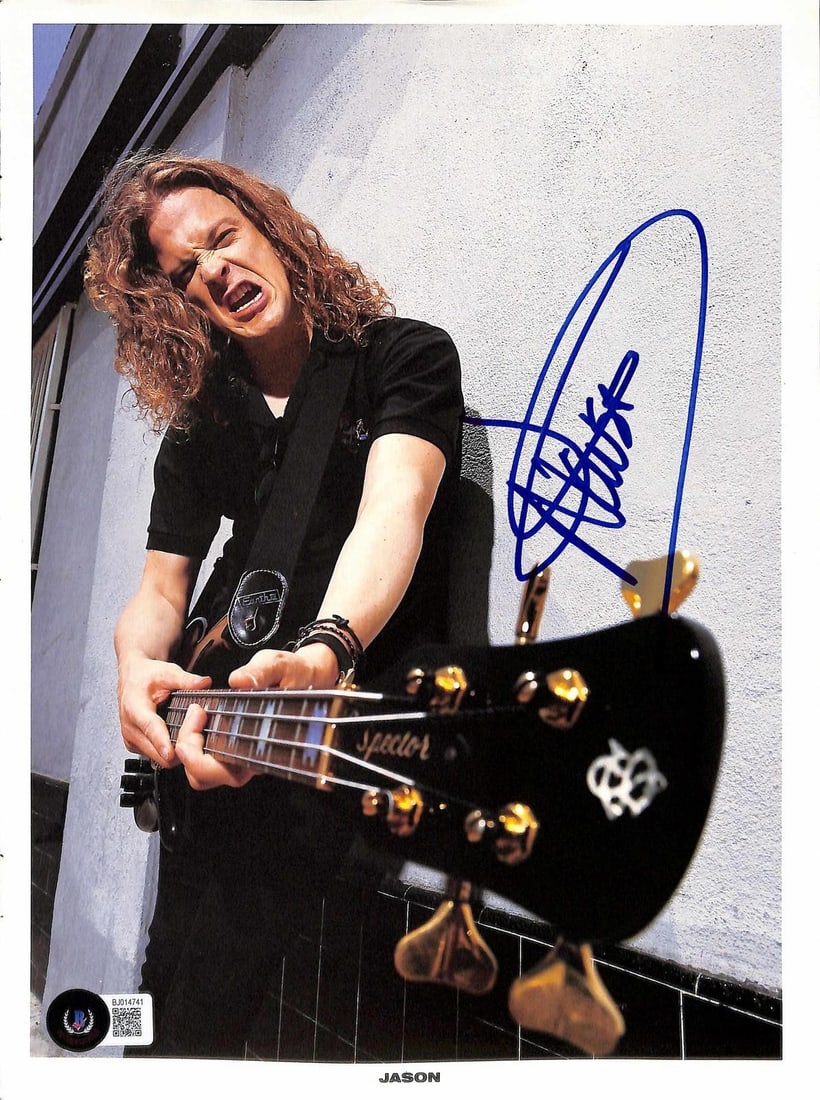 Jason Newsted autographed 8.5x11 magazine photo Beckett authenticated (1 of 1)