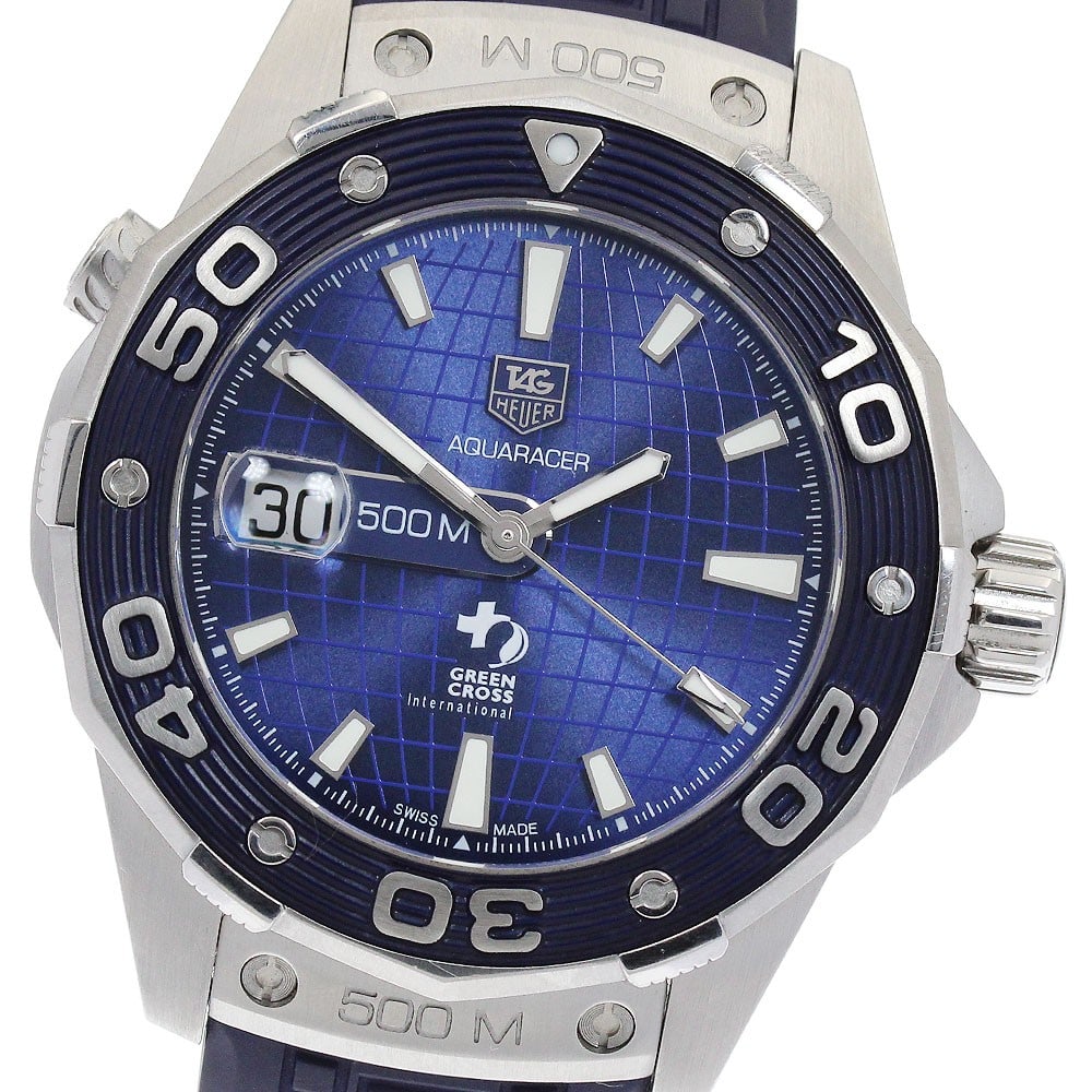 TAG HEUER Aquaracer WAJ2116 mens automatic stainless steel watch: TAG HEUER Aquaracer WAJ2116 mens automatic stainless steel watch TAG HEUER Aquaracer DiCaprio men's wristwatch in pre-owned condition. Swiss-made and designed for men, this watch is part of the Aquara