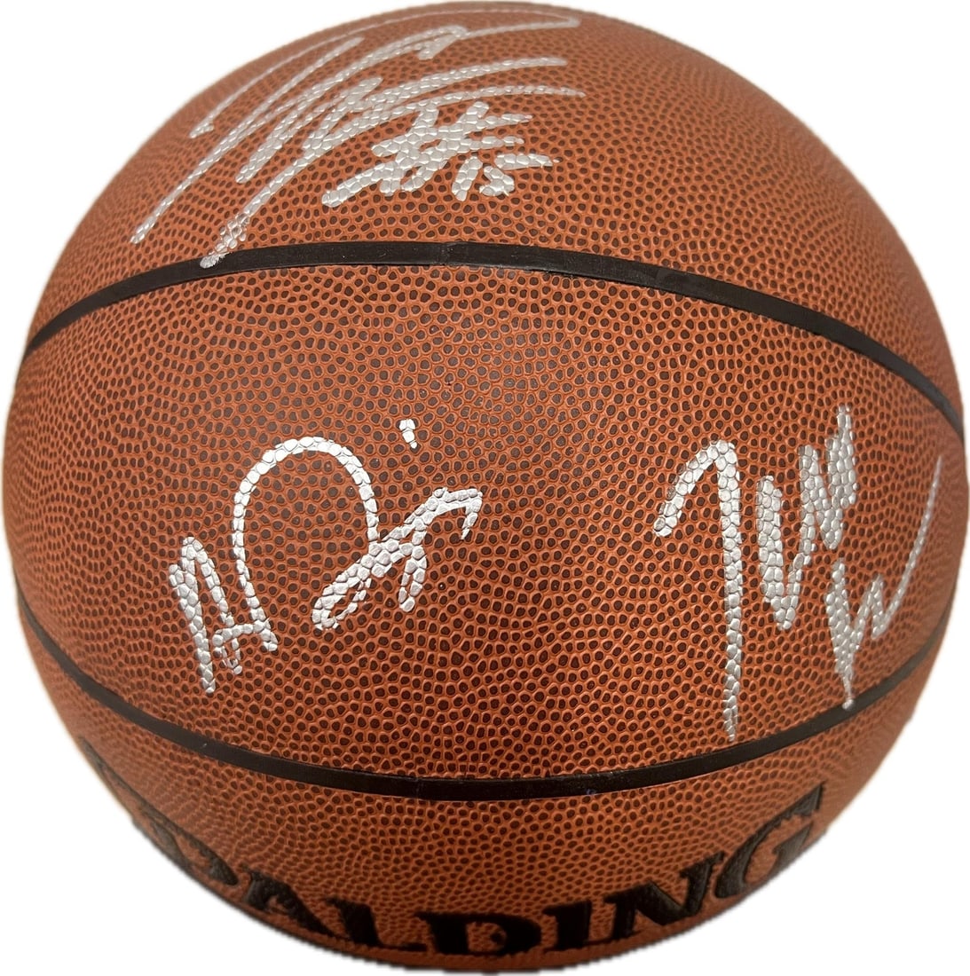PSA DNA signed Spalding basketball by John Wall Anthony Davis Demarcus Cousins (1 of 2)