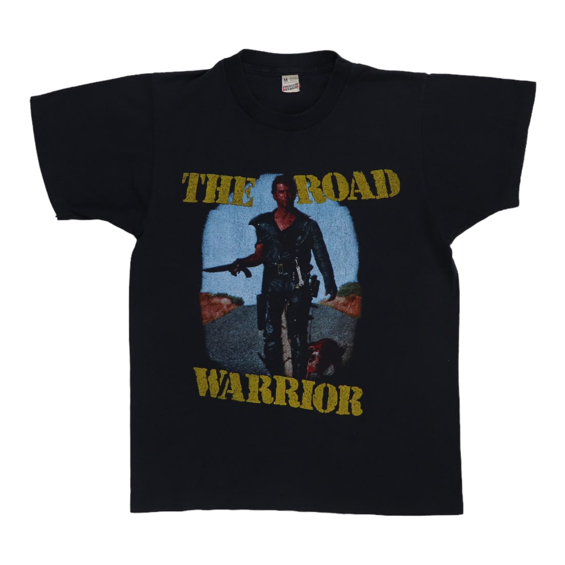 Vintage 1980s The Road Warrior Black Poly Cotton Movie Shirt (1 of 5)
