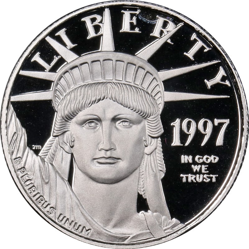 1997-W Platinum American Eagle $25 Proof Coin OGP COA Uncirculated (1 of 3)
